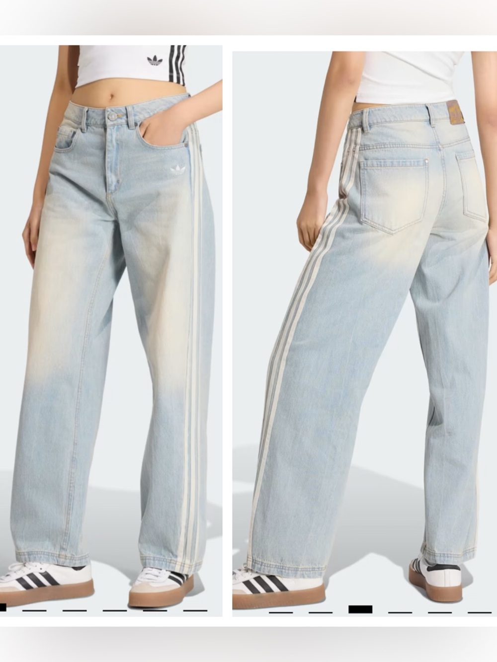 NWT! Adidas VINTAGE DAD JEANS